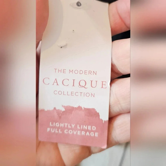 Cacique •Size 44C• Lightly Lined Full Coverage Black Bra New w/ Tags Plus Size - Picture 7 of 7